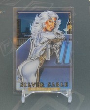 2024 Marvel Masterpieces 92 Platinum Clear Cut #81 SILVER SABLE