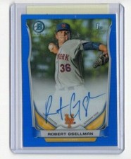 ROBERT GSELLMAN 2014 Bowman Chrome Blue Refractor AUTO RC #/150