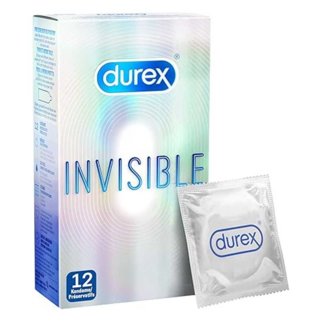 Durex Invisible Condoms Extra thin 1 x 12 pieces Contraception Real feeling Ultr Durex Invisible Condoms Extra thin 1 x 12 pieces Contraception Real feeling Ultr