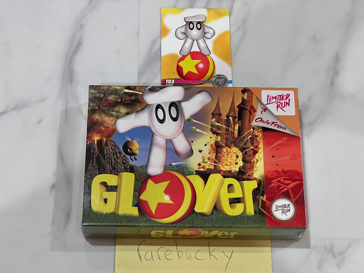 Glover (N64 Nintendo 64) NEW SEALED W/CARD, NEAR-MINT LRG RELEASE