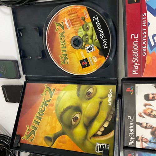5- PS2 Videospiele Controller, 2-8mb Speicher, AV Cord Shrek, Harry Potter +#LGK25 - Bild 7 von 9