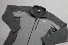 The North Face Apex Bionic Jacket 2 Mens Small Gray Soft Shell Fleece Lined Wind