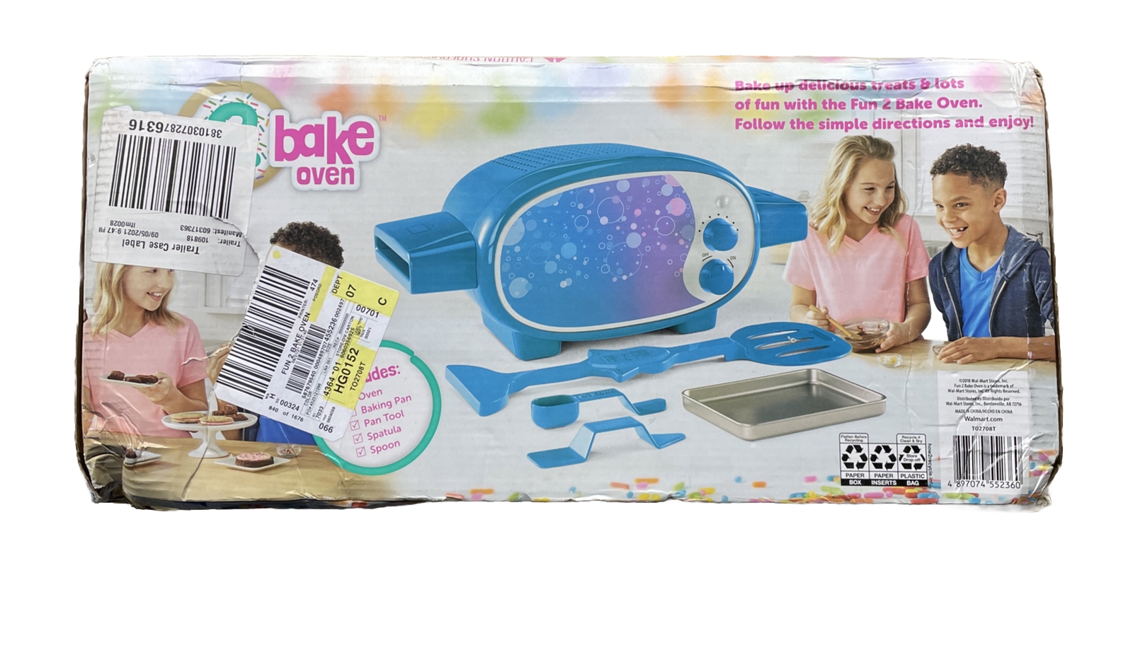 Fun 2 Bake Oven Like Easy Bake Oven BLUE New Condition! Open