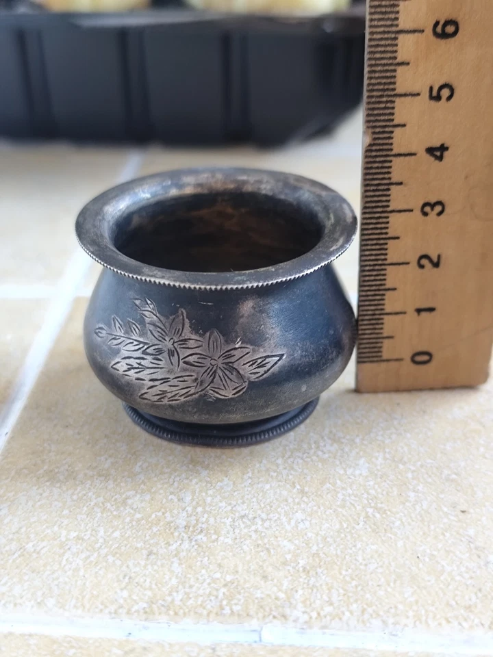 老式俄罗斯苏联 875 银脚盐窖(基辅 1953) — 第 4/4 张图片