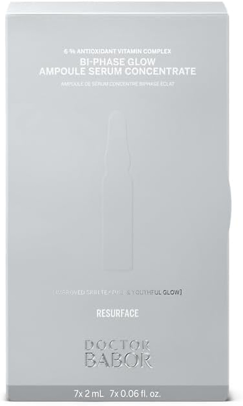 DOCTOR BABOR Bi-Phase Glow Ampoules | Siero Viso Antirughe, per Pelli Spente, Co