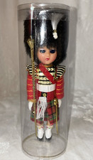 Vintage Scottish Highlander Celluloid Doll Bobbi Hat  Kilt Open Close Eyes