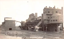 Real Photo Postcard Evergreen Mines in Ironton, Minnesota