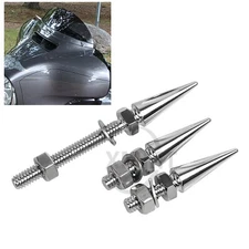 Chrome Windshield Bolts Spike For Harley Electra Street Glide FLHTCU FLHX 14-up