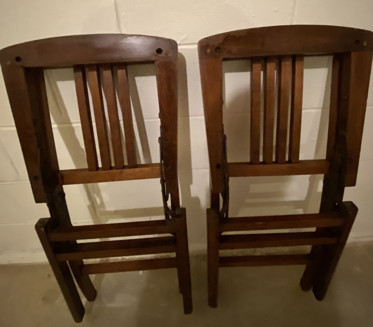 1930’s Louis Rastetter Sons Solid Kumfort Solid Wood Folding Chairs  Model#3915