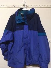 Vtg Columbia Womens Bugaboo Ski Coat Jacket Fleece Nylon Purple XL USA