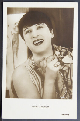 RPPC Actress  - Vivian Gibson - Art Deco Flapper Hair  Iris Verlag  E259