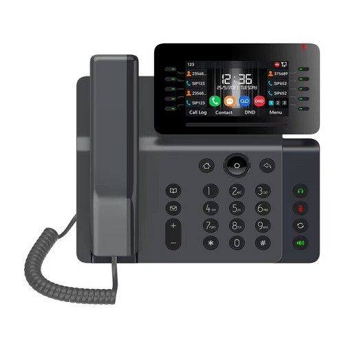 4.3 Inch Wifi IP Phone 6 Party Conference Call VoIP Phones with 20 Sip Line - Afbeelding 2 van 9