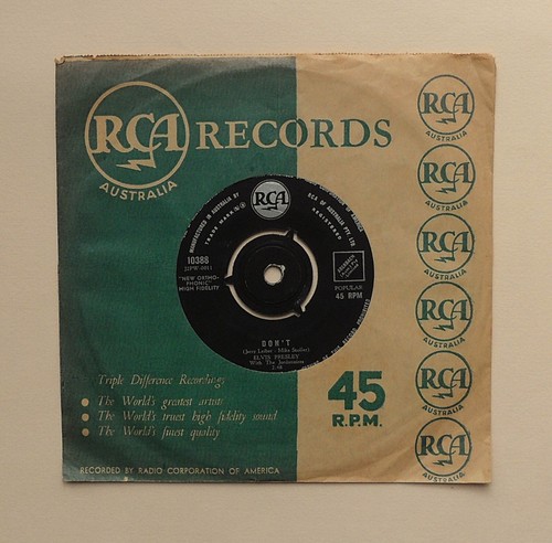 Elvis Presley ~ Don't / I Beg Of You ~ 1958 ~ 1st press Australia 7"