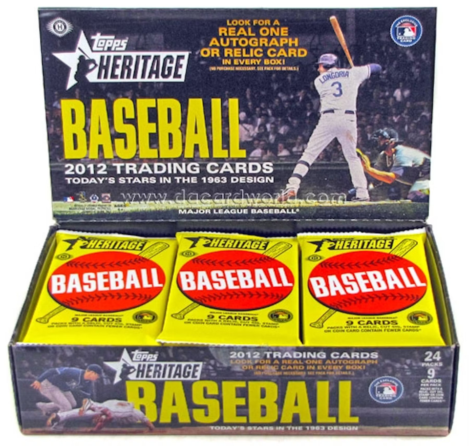 2012 Topps Heritage Base Singles Pick from List