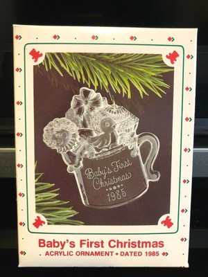 1985 baby's first christmas ornament