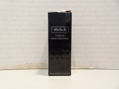 KVD Beauty Kat Von D Studded Kiss Slayer Black Lipstick NEW Gothic Punk Make Up