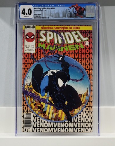 Amazing Spider-Man #300 4.0 CGC Todd McFarlane Swedish Marvel Comics 1991