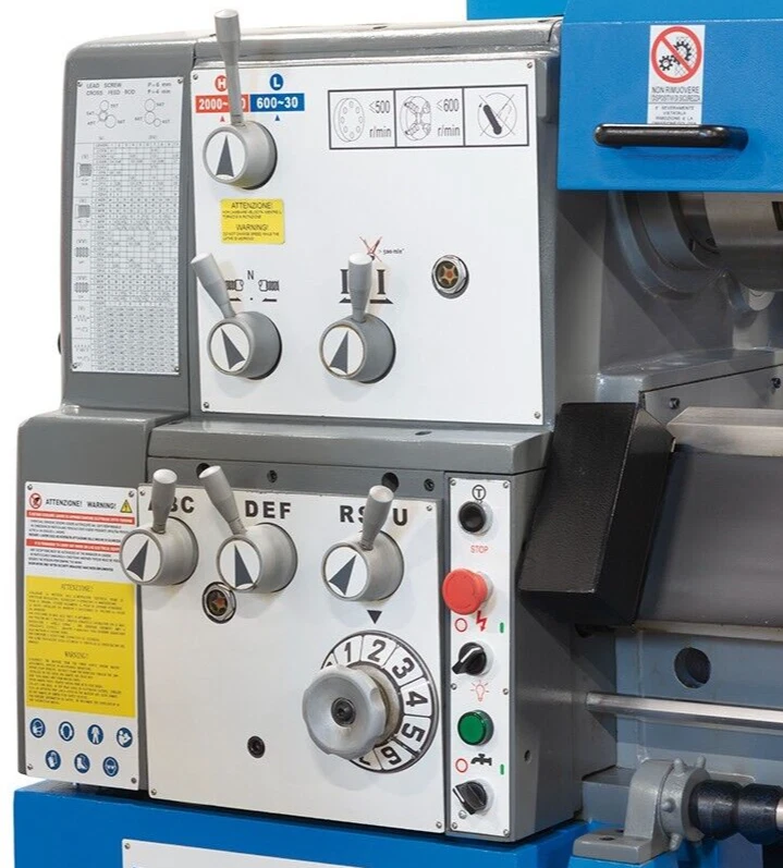 TORNIO PARALLELO PER METALLO INVERTER FERVI T075I 230 X 1500 VISUALIZZATO 400V - Immagine 2 di 4