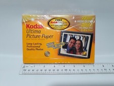 Kodak Ultima Photo Paper 20 Sheets High Gloss 4"x6" Sealed Package