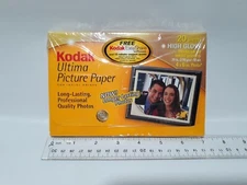 Kodak Ultima Photo Paper 20 Sheets High Gloss 4"x6"  Sealed Package