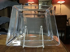 9"x1.25" Large Louise Kennedy Crystal Ashtray/Trinket Dish Ireland