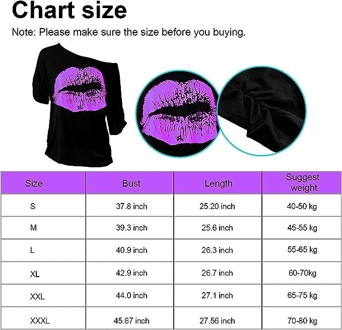 80s Costumes Women, Lips Print T Shirt Lace Headband Earrings Necklace Bracelet - Image 3 of 4