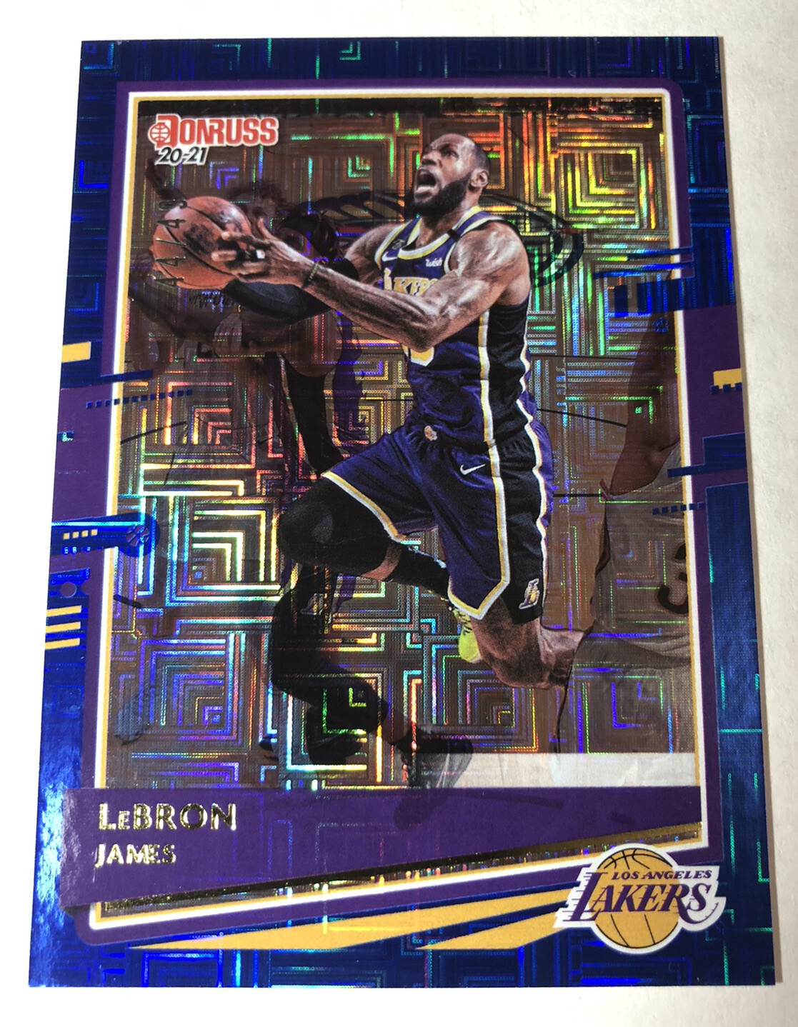 2020-21 Panini Donruss Choice Lebron James Blue Infinite MOJO 44/49 LA Lakers SP