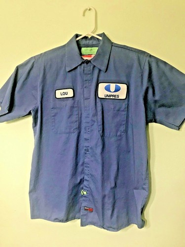 RED KAP work shirt blue 100% cotton 