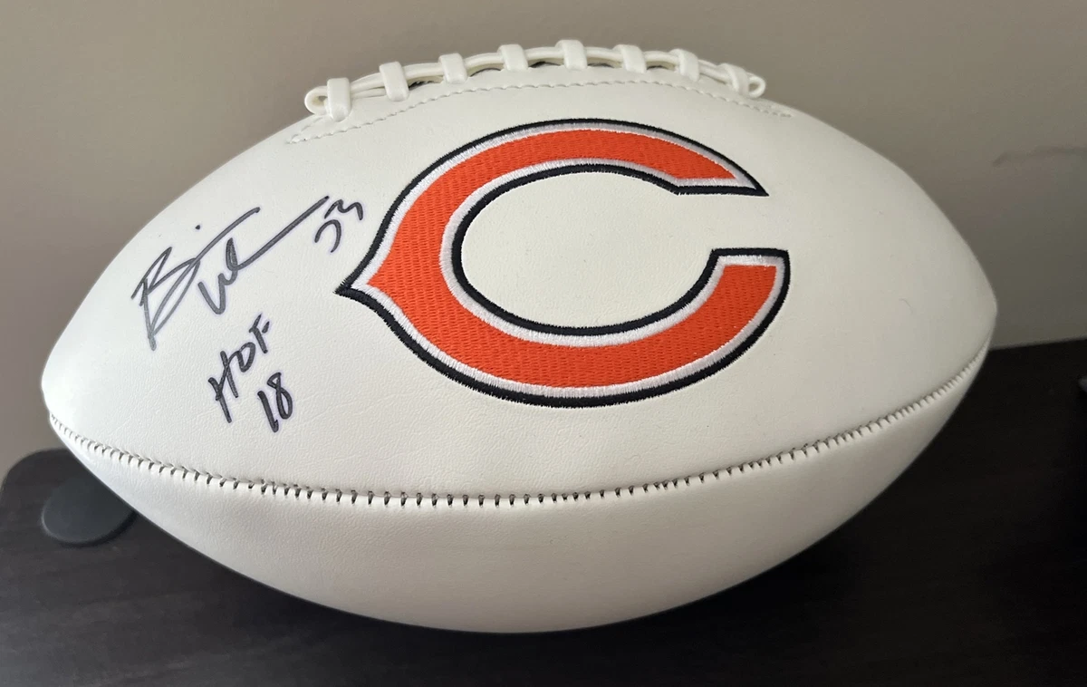 Brian Urlacher Signed Inscribed HOF 18 Bears Custom Stats