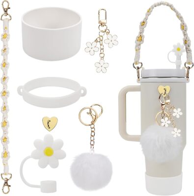 Set Accessori Stanley Cup 7 Pezzi Viola - Copricannuccia, Manicotti, Charms Decorativi - Foto 5