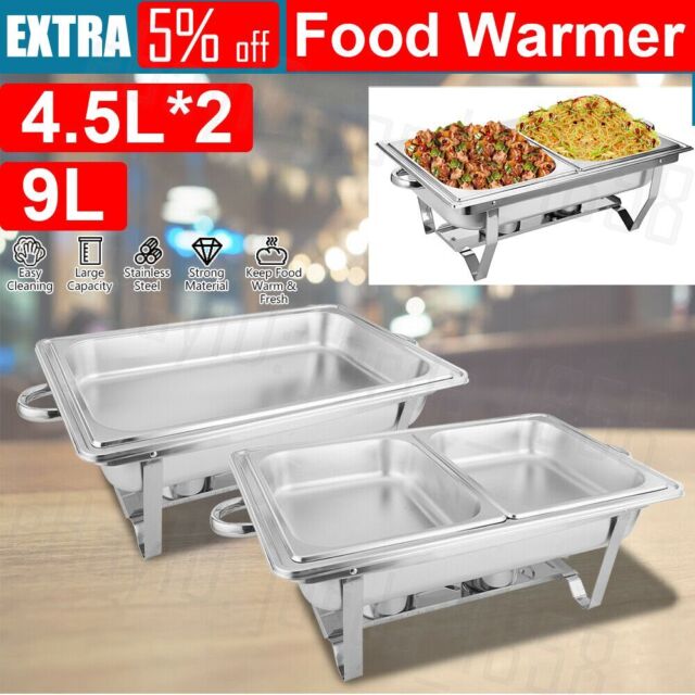 9L Insulated 304 Stainless Steel Food Warmer Bow Buffet Bain Marie Chafing Dish