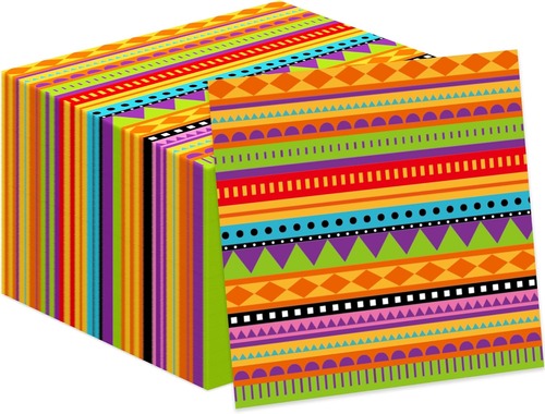 40Pcs Mexican Fiesta Napkins Mexican Theme Paper Napkins Colorful Disposable Coc