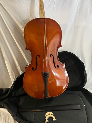 3/4 Klaus Mueller Prelude Acoustic Cello with soft case