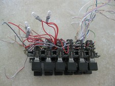 Drake Original 12 position 6x6 front panel push button switches Very Nice