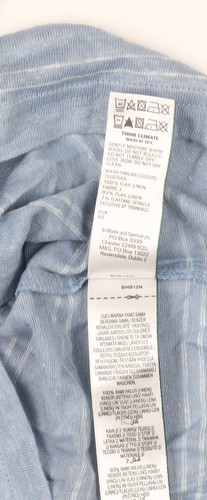 Marks & Spencer Blue Striped Crew Neck T-Shirt M - Picture 3 of 12