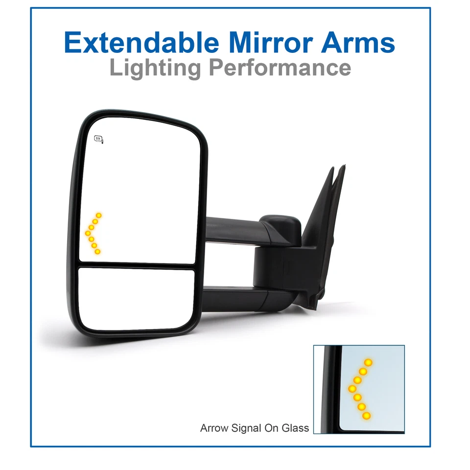 2003 2004 年 2004 年雪佛兰索罗德 1500 2500 电加热箭头拖镜 — 第 4/4 张图片