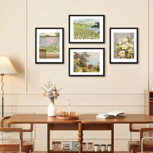 11x14in Black Picture Frame - HD Plexiglass, Wall Mount, 8x10in Mat or Full Size - Picture 5 of 8