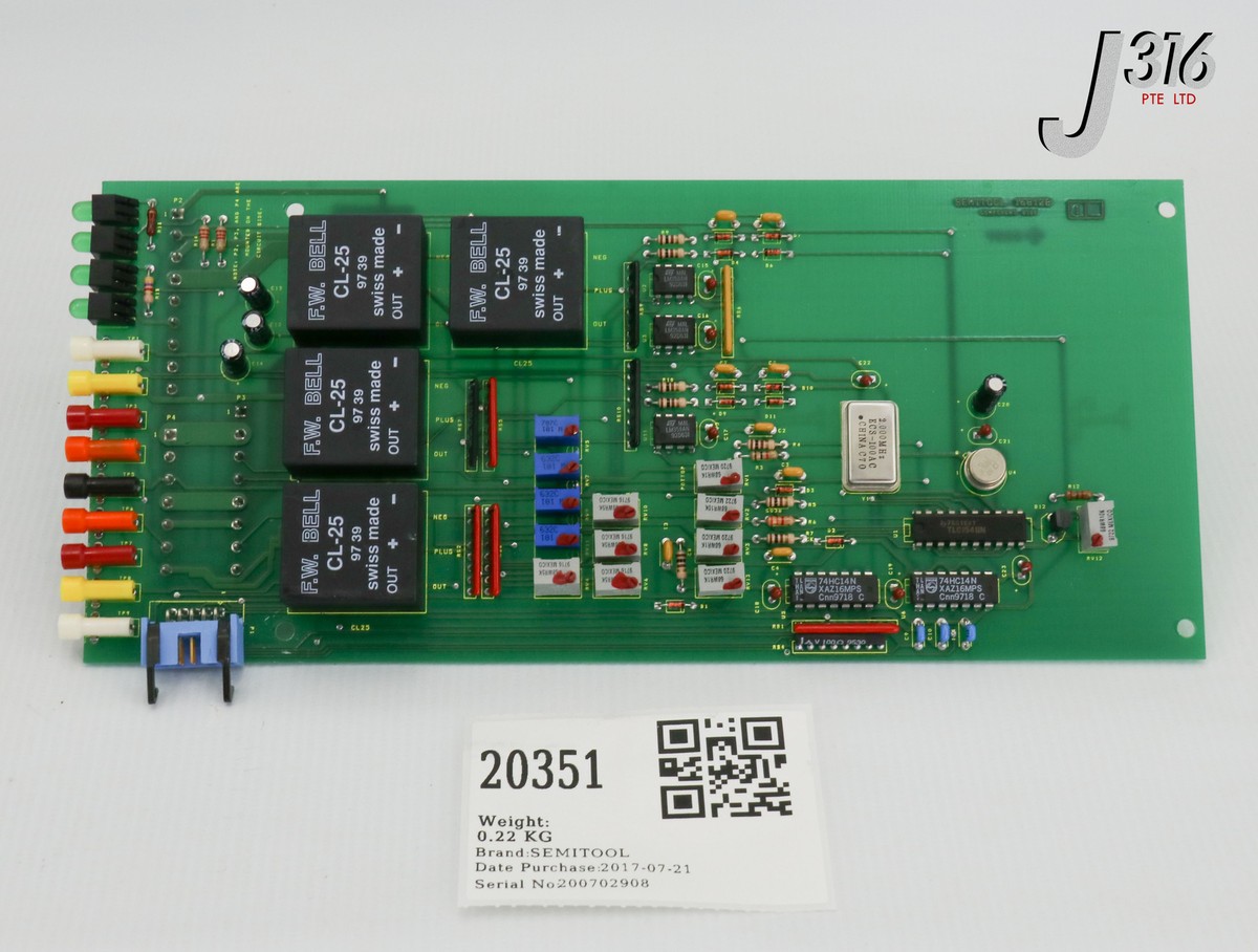 のん 20351 SEMITOOL PCB ASSY, INTERFACE BOARD 16812B | eBay