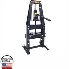 Hydraulic Adjustable Floor Shop Press 6 Ton Capacity A-Frame with Plates