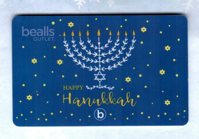 BEALLS OUTLET Happy Hanukkah, Menorah ( 2020 ) Gift Card ( 0 ) eBay
