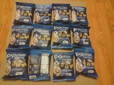 Popchips Galaxy Puffs Star Wars limited edition Disney Memorabilia NOS Lot of 12