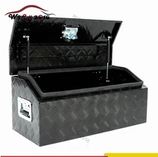 30"x13"x13" Trailer Tongue Tool Box Diamond Tread Aluminum Heavy Duty Truck