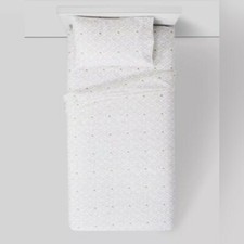 Pillowfort Kids 3pc 220tc Metallic Cloud Cotton Sheet Set Toddler