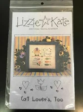  Cross Stitch Pattern Booklet CAt Lover's, Too (Lizzie Kate)