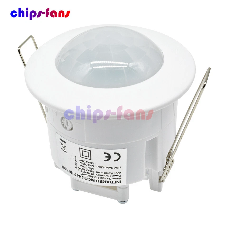 1-10PCS AC110-240V Ceiling PIR Infrared Body Motion Sensor Detector Light Switch - Image 3 of 4