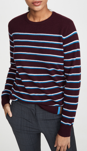 Kule Cashmere Striped Sweater MSRP $318 