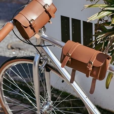 Personality Cycling Bag Bicycles Leather Saddlebag Antique Styles Cycle Bag