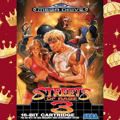 Mega Drive Streets of Rage 3 Gaming A3 Poster Retro Nostalgie 90er Männerhöhle 