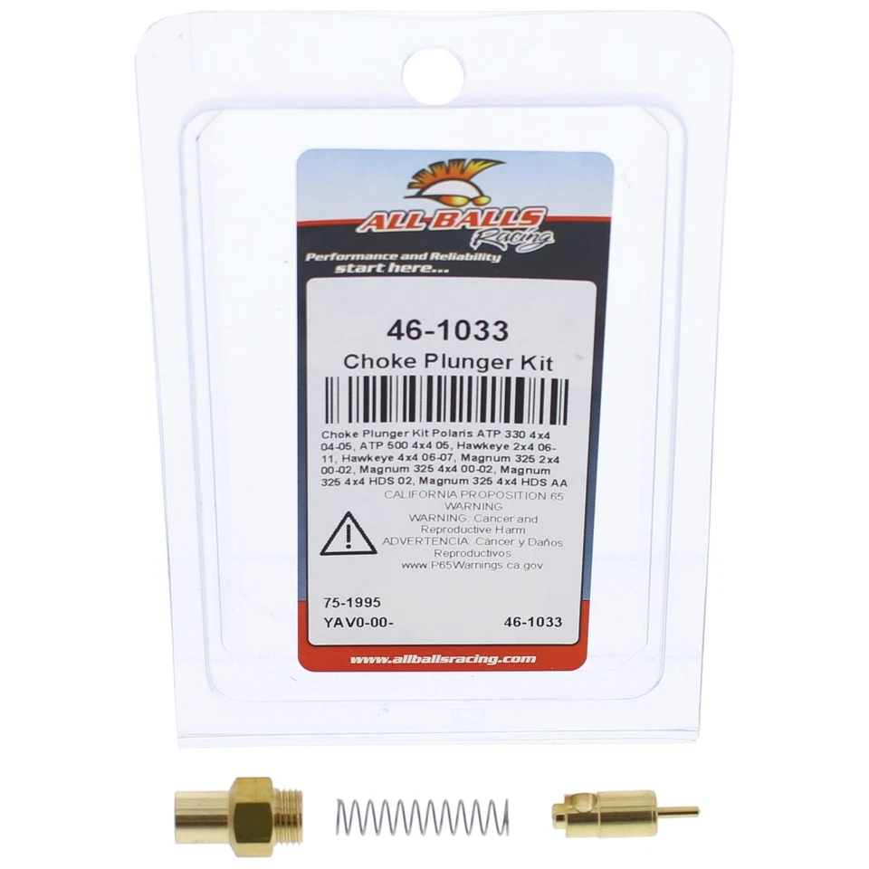 All Balls Choke Plunger Kit (46-1033) for Polaris Magnum 330 4x4 AA AB AC 03 04 Foto 3 de 4