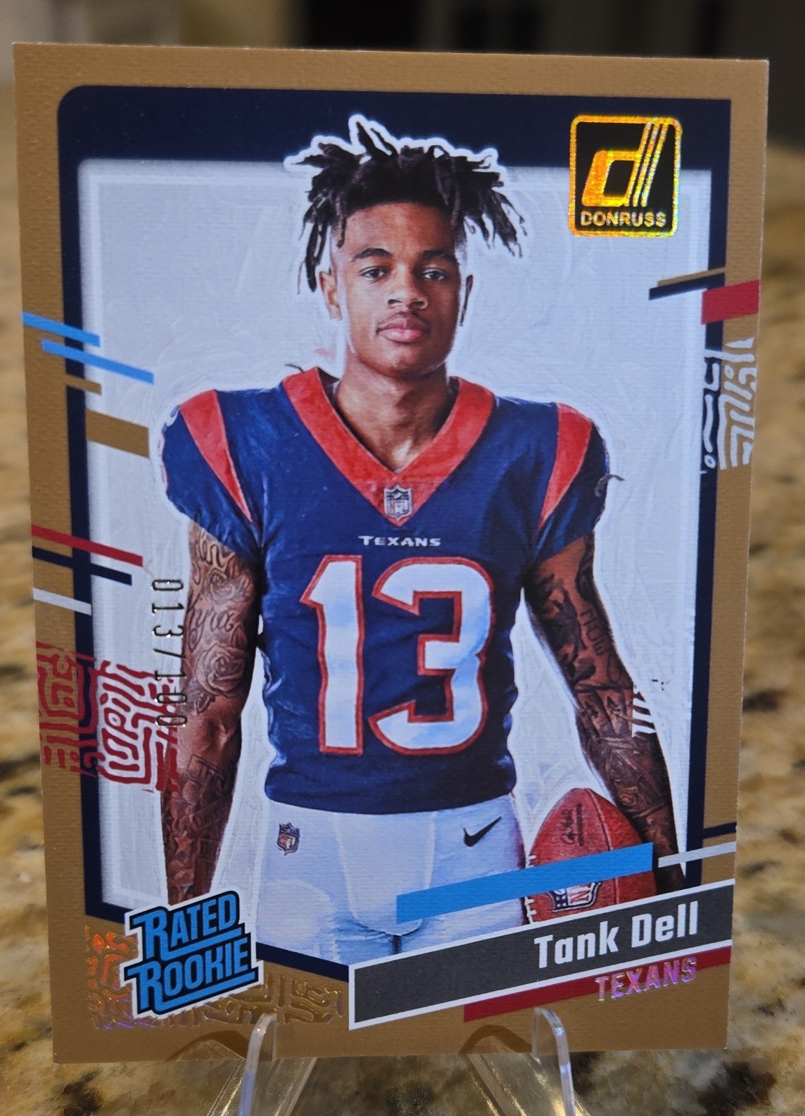 2023 Panini Donruss - Rated Rookie Portrait Tank Dell #21 Studio Series /100...